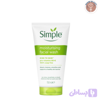 ژل شستشوی صورت آبرسان سیمپل Simple moisturising facial wash 150 Ml
