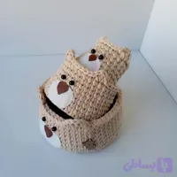 ارگانایزرکودک طرح خرسی مدل تریکو کد BEAR-02 مجوعه 3 عددی