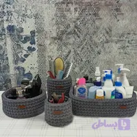 سبد قلاب بافی تریکو کد 8 مجموعه 4 عددی