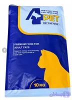 غذای خشک گربه فوریت( 4pet) در بسته بندی ۱ کیلویی زیپ کیپ