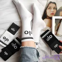 جوراب ساقدار alo مشکی – سفید