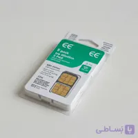 سیمکارت فیزیکی دائمی EE UK کد 44+ 5 تایی