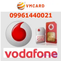 سیم کارت فیزیکی VODAFONE UK (فعال) دائمی بسته نقره ای 3