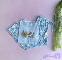 ست تیشرت شلوار نخ پنبه عروسکی