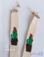 بند عینک نواری با گلدوزی کاکتوس کد ۱۰۰۲