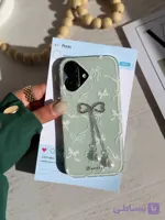 قاب Green Bow بهمراه پاپیون نگین دار چسبی