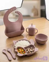 ست غذا خوری کودک سیلیکونی ۶ تکه