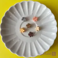 گیره ریز مینیمال طرح گل 6 عددی