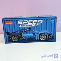 لگو ماشین اسپرت طرح بوگاتی آبی عقب‌کش 540 قطعه مدل 9055-5 برند Lelebrother (مقیاس 1:18)