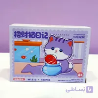 لگو گربه و تنگ ماهی 485 قطعه برند LeleBrother کد W1212