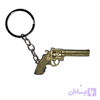 جاکلیدی جنگی کوچک طرح تفنگ کلت طلایی 10476116