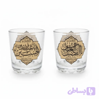 یک عدد جاشمعی پافیلی دایره ای قطر 5 ارتفاع 6 سانت ذکر اباعبدالله الحسین ع و اباالفضل العباس ع کد 104538
