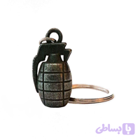 جاکلیدی جنگی کوچک طرح نارنجک رنگ نقره ای کد 10476115