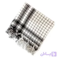 چفیه معمولی سفید 90در90سانت پلی استر کد 253001