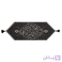 00103029-رانر طرح گلستان مشکی اندازه 35در100