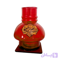 جاشمعی پایه چوبی مذهبی طرح یا اباصالح المهدی عج قرمز کد 10479101