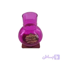 جاشمعی پایه چوبی مذهبی طرح یا اباالفضل و یا اباعبدالله بنفش کمرنگ کد 10266708