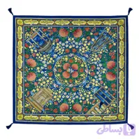 سفره پارچه ای گلستان شاعران آبی-چهار نفره 100در100 سانت کد 00103054