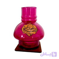 جاشمعی پایه چوبی مذهبی طرح یا اباصالح المهدی عج بنفش کد 10479103
