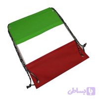 کوله پشتی طرح پرچم ایران پارچه اسپان(سوزنی) 35در45سانت کد 104706