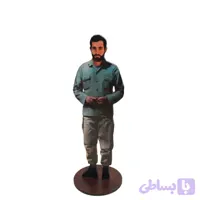 استند(شهید باکری) تندیس کوچک رومیزی قابل استفاده به صورت دکوری در محل کار و منزل کد 20700613