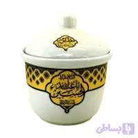 قندان مذهبی چینی تذهیب دار یا حسین یا عباس یا زهرا ع-روی درب مظلوم عطشان شهید کد 102779