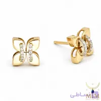 گوشواره روبرتو کوین پل دار نگن سفید