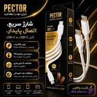 کابل Pector PX-140C یک کابل قدرتمند USB-C به USB-C با پشتیبانی از توان حداکثری 100 وات است که برای شارژ انواع دستگاه‌های مجهز به درگاه Type-C طراحی شده است.