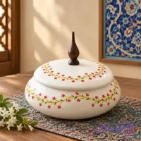 شکلات خوری گل ریسه ای | سرامیکی دست ساز