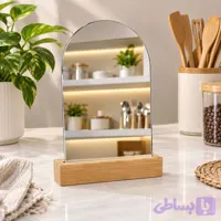 آینه گنبدی با زیره چوب