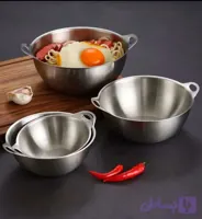 کاسه استیل دودسته یونیک پلاس
