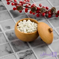 قندان چوبی کروی نیم وود