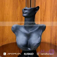 مجسمه دکوری و استند جواهرات مدل فیس رنگ مشکی