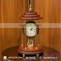 ساعت رومیزی چوبی آرتمیس منظومه مدل شاهین