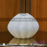 گلدان دکوری خمره ای طرح مرجان رنگ سفید