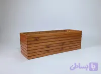 گلدان چوبی مستطیل طرح کلارا