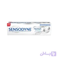 خمیر دندان sensodyne مدل whitening repair & protect