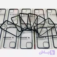 قاب شفاف دور مشکی مجیک ماسک Qseries مناسب آیفون 16 پرو مکس | همراه اکسسوری