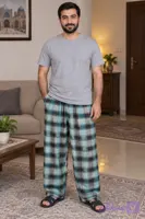 شلوار راحتی چهارخونه مردانه 4XL
