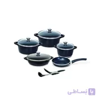 سرویس قابلمه کاملیا 11 پارچه گرانیت کاج تفلون