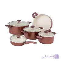 سرویس قابلمه گرانیتی 10 پارچه آریسا کاج تفلون