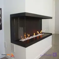 شومینه گازی سه طرفه 120 هومپلکس