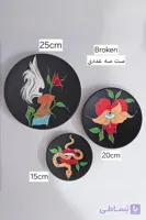 بشقاب سفالی سه عددی ست Broken