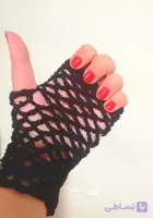 دستکش توری دستبافت