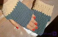 دستکش زنانه نرم نیمه