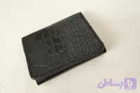 جاکلیدی و جاکارتی جیبی مردانه چرم گاوی و دستدوز