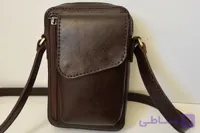 کیف چرم دوشی مردانه چرم گاوی و دستدوز مدل جیپ