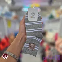 جوراب بچه گانه طرح خرس مومو کد 400805