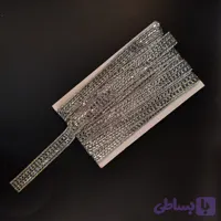 یراق حرارتی نگین دار نقره ای کد 621.4