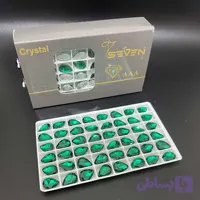 نگین مدل اشک سبز 14*10